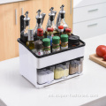 Caja de condimentos de cocina multifunción con estante para cuchillos